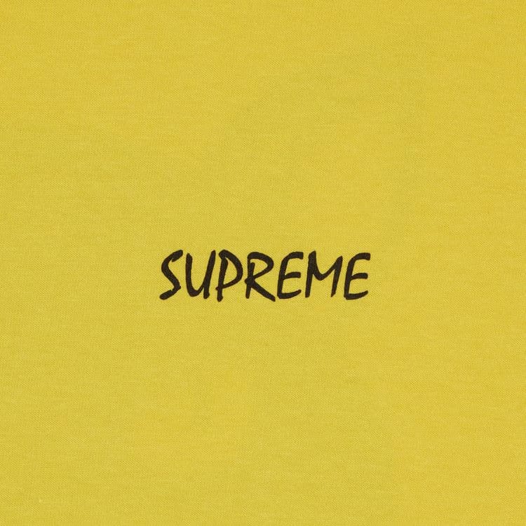 Supreme Black Cat T-Shirt Yellow