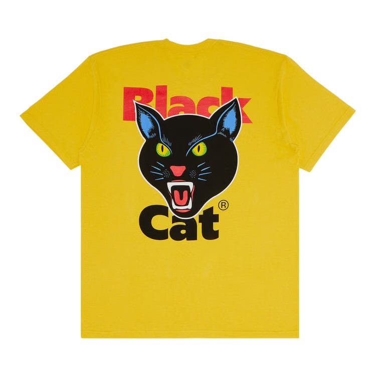 Supreme Black Cat T-Shirt Yellow