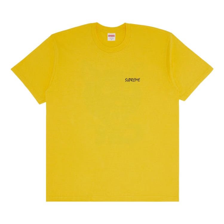Supreme Black Cat T-Shirt Yellow