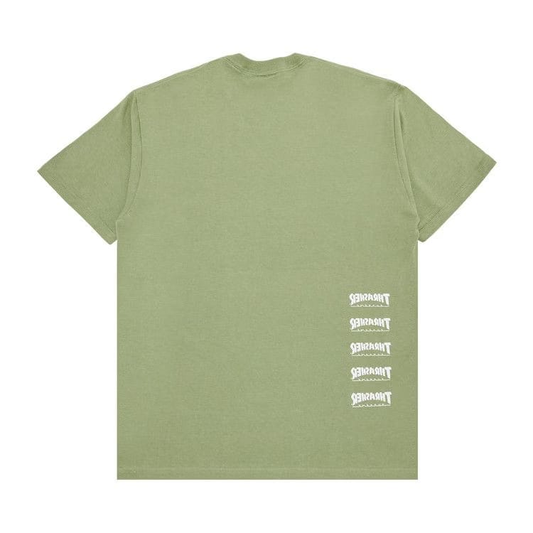 Supreme x Thrasher Back Tail T-Shirt Light Olive