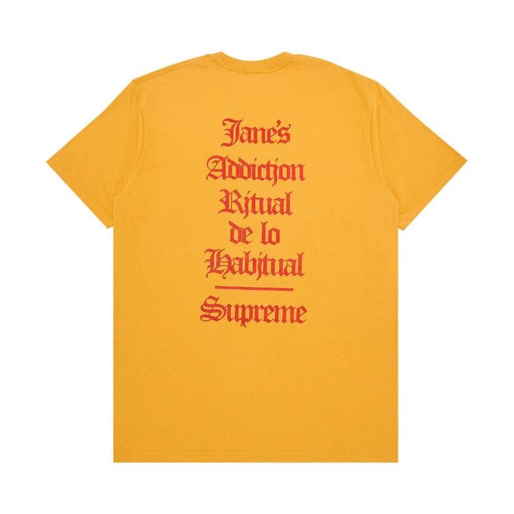 Supreme x Jane's Addiction Ritual T-Shirt Mustard
