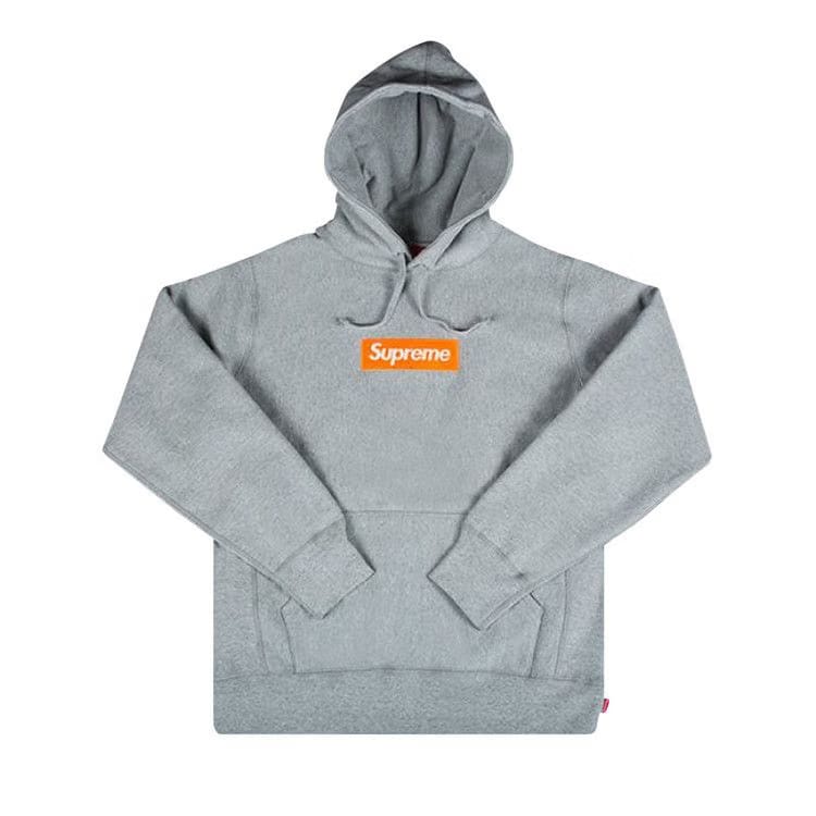 Supreme Box Logo Hoodie Heather Grey