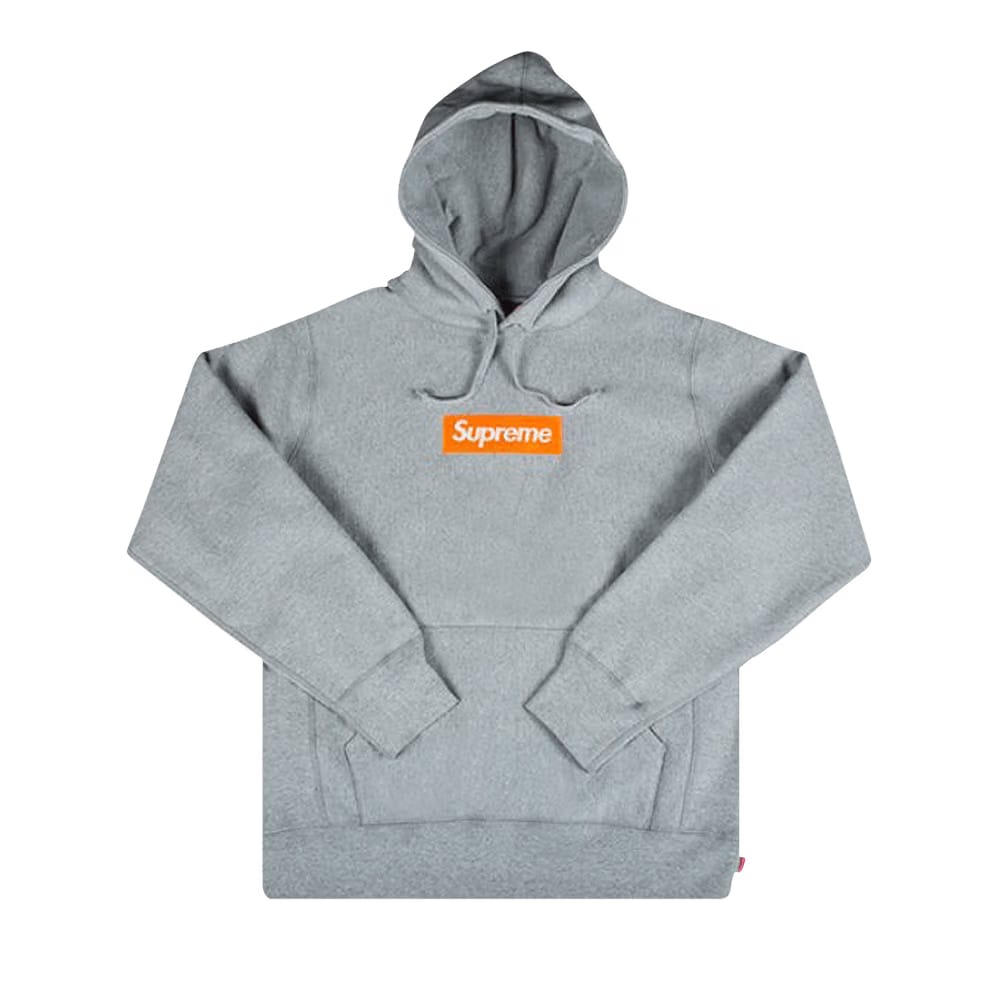 Supreme Box Logo Hoodie Heather Grey