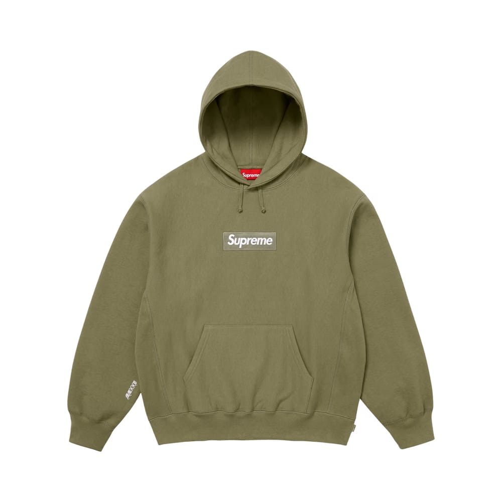 Supreme Box Logo Hoodie Light Olive