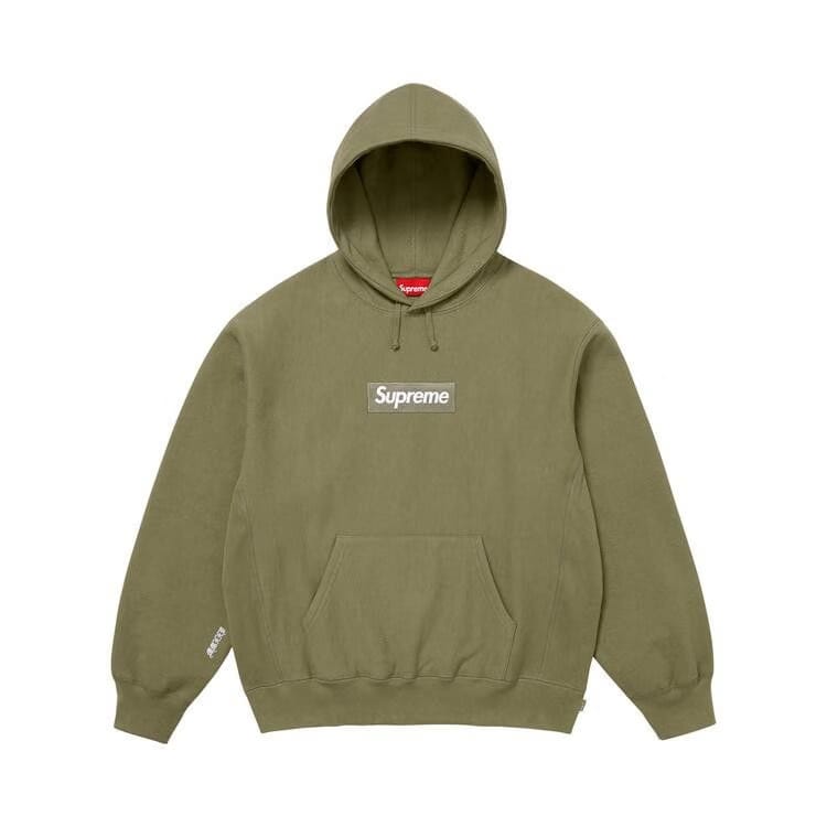 Supreme Box Logo Hoodie Light Olive
