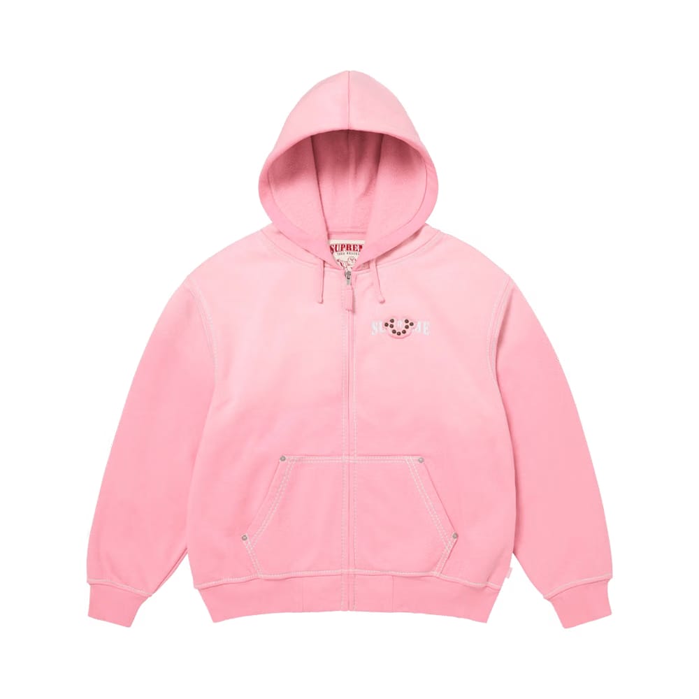 Supreme x True Religion Zip Up Hoodie Pink