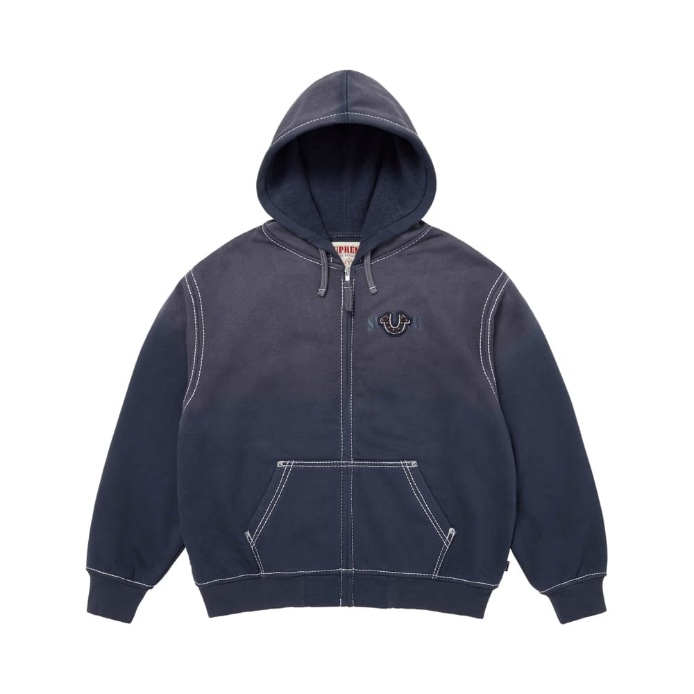 Supreme x True Religion Zip Up Hoodie Navy