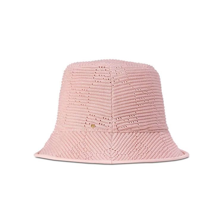 Gucci GG Cable Knit Fedora Pink