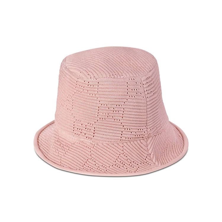 Gucci GG Cable Knit Fedora Pink