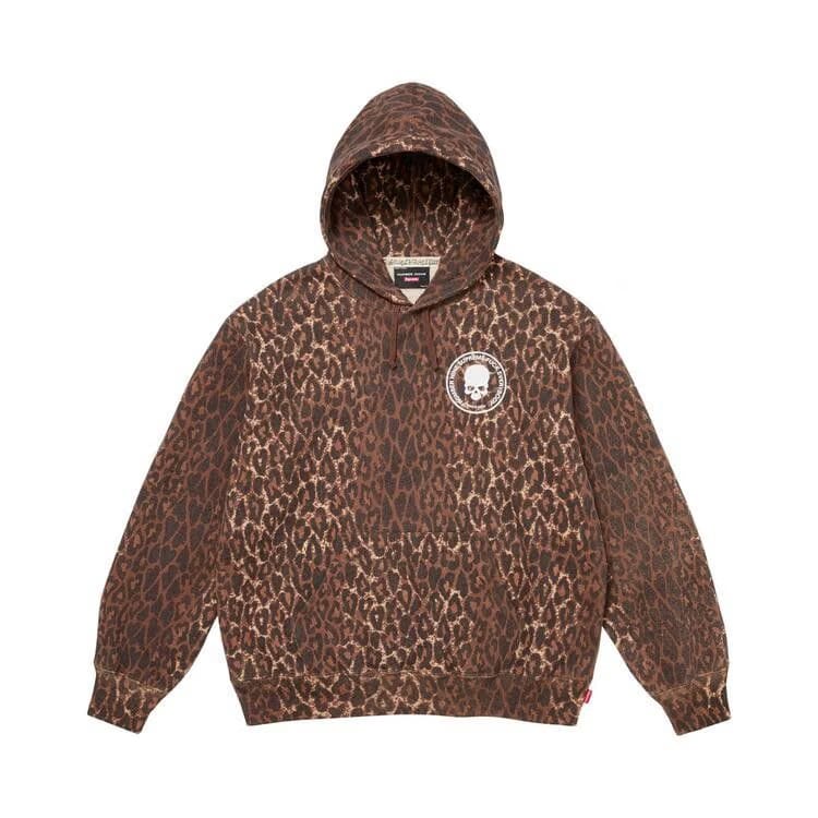 Supreme x Number (N)Ine Hoodie Leopard