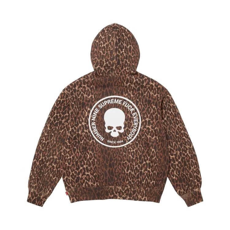 Supreme x Number (N)Ine Hoodie Leopard