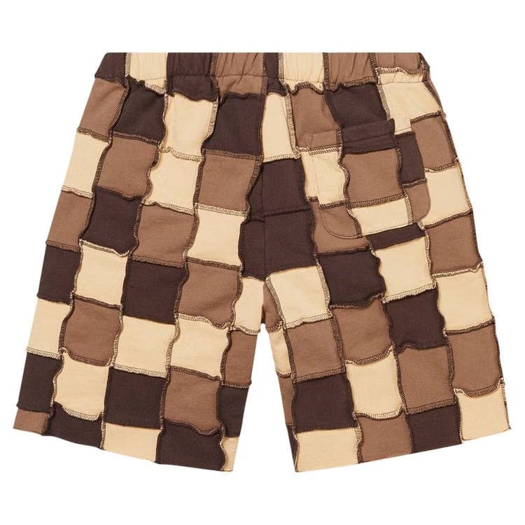 Supreme Reverse Patchwork Sweatshort Brown