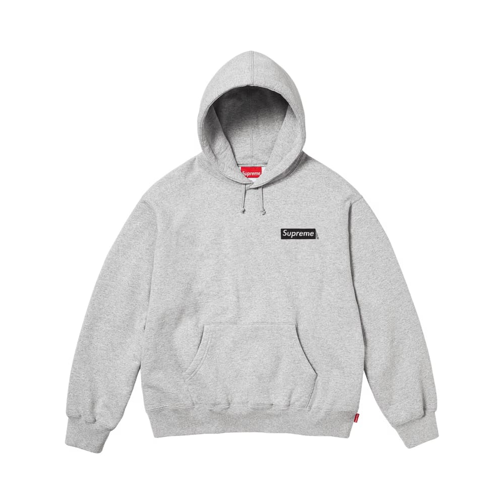 Supreme President Hoodie Heather Grey