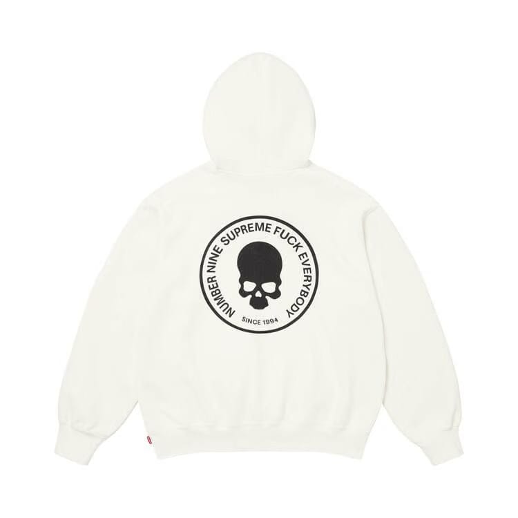 Supreme x Number (N)Ine Hoodie White