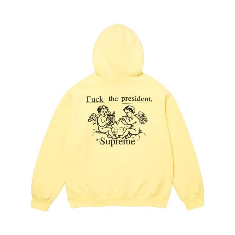 Supreme President Hoodie Light Yellow