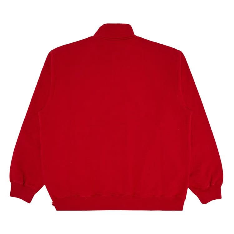 Supreme Small Box Half Zip Pullover Red