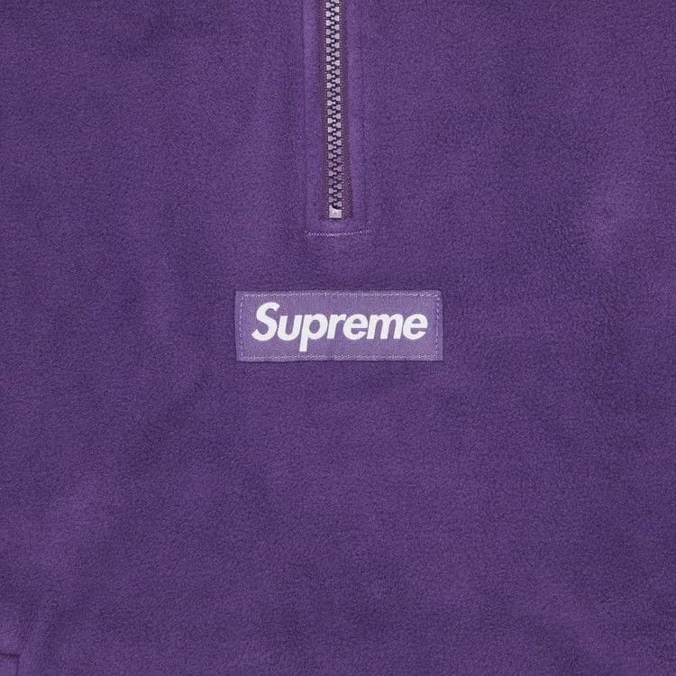 Supreme Polartec Facemask Half Zip Hoodie Dark Purple