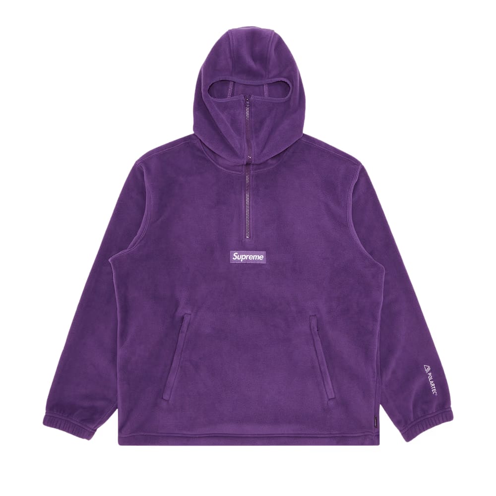 Supreme Polartec Facemask Half Zip Hoodie Dark Purple