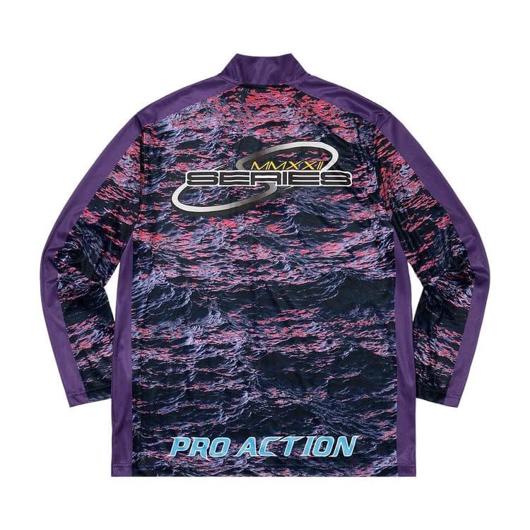 Supreme Waves Zip Pullover Purple