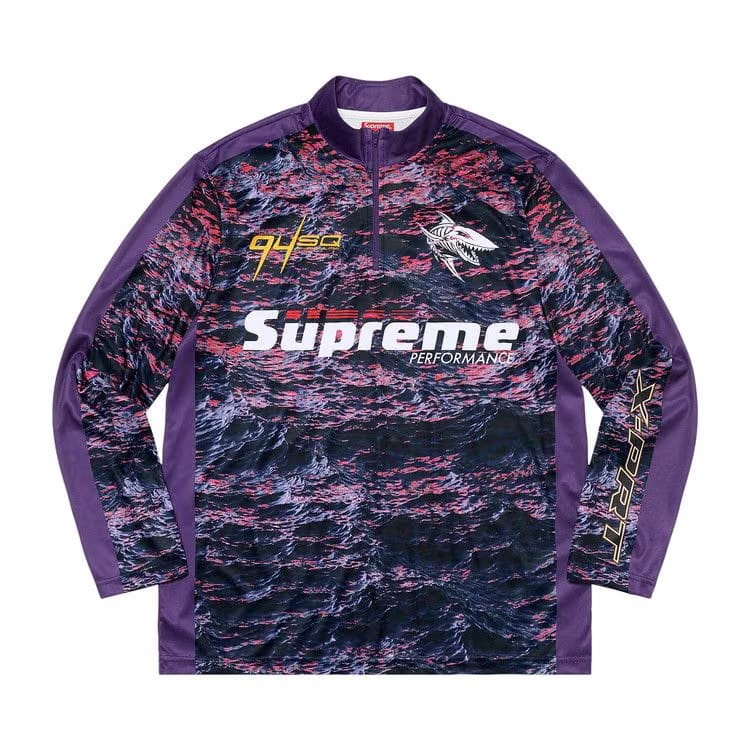 Supreme Waves Zip Pullover Purple