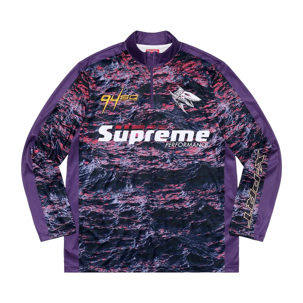 Supreme Waves Zip Pullover Purple