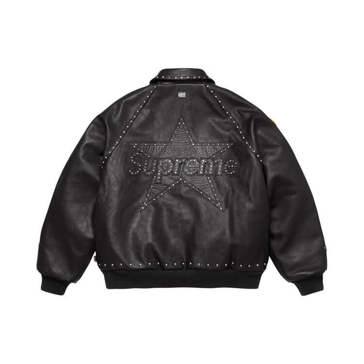 Supreme x Vanson Leathers x B.B. Simon Jacket Black