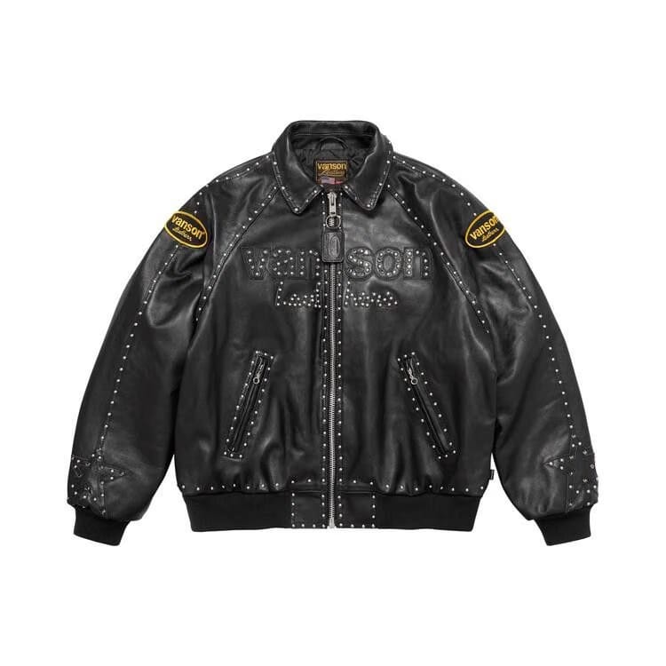 Supreme x Vanson Leathers x B.B. Simon Jacket Black