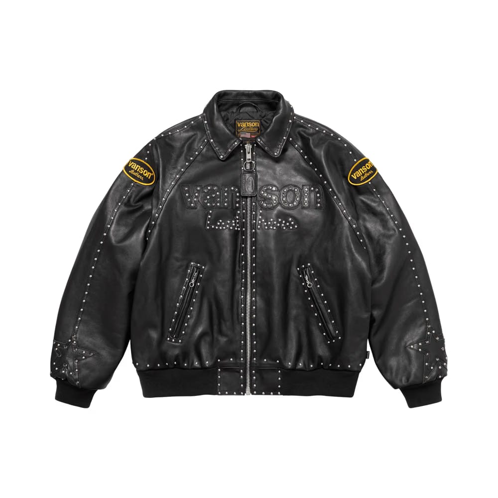 Supreme x Vanson Leathers x B.B. Simon Jacket Black