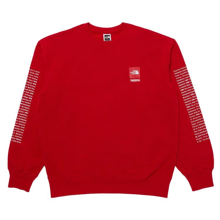 Supreme x The North Face Crewneck Red