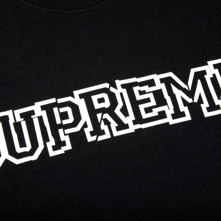 Supreme Shattered Logo Crewneck Black