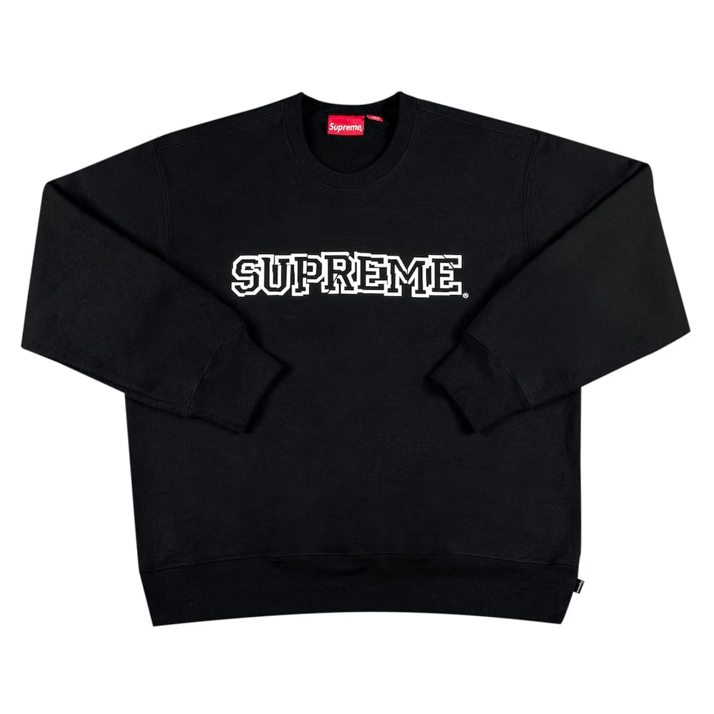 Supreme Shattered Logo Crewneck Black