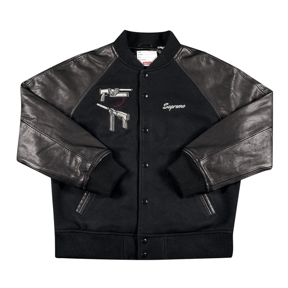 Supreme Aeon Flux Varsity Jacket Black