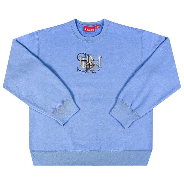 Supreme Overlap Crewneck Light Blue