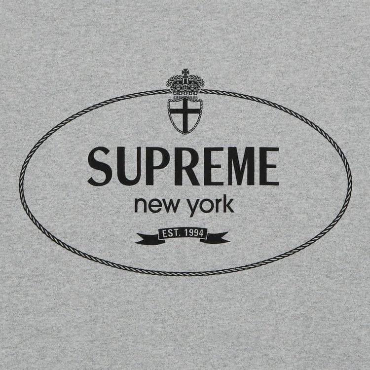 Supreme Crest Crewneck Heather Grey