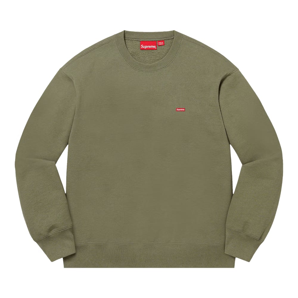 Supreme Small Box Crewneck Light Olive