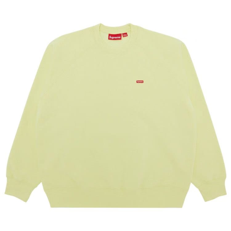 Supreme Small Box Raglan Crewneck Pale Lime