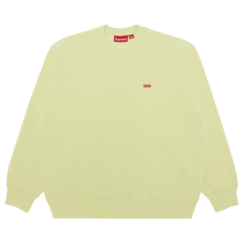 Supreme Small Box Raglan Crewneck Pale Lime