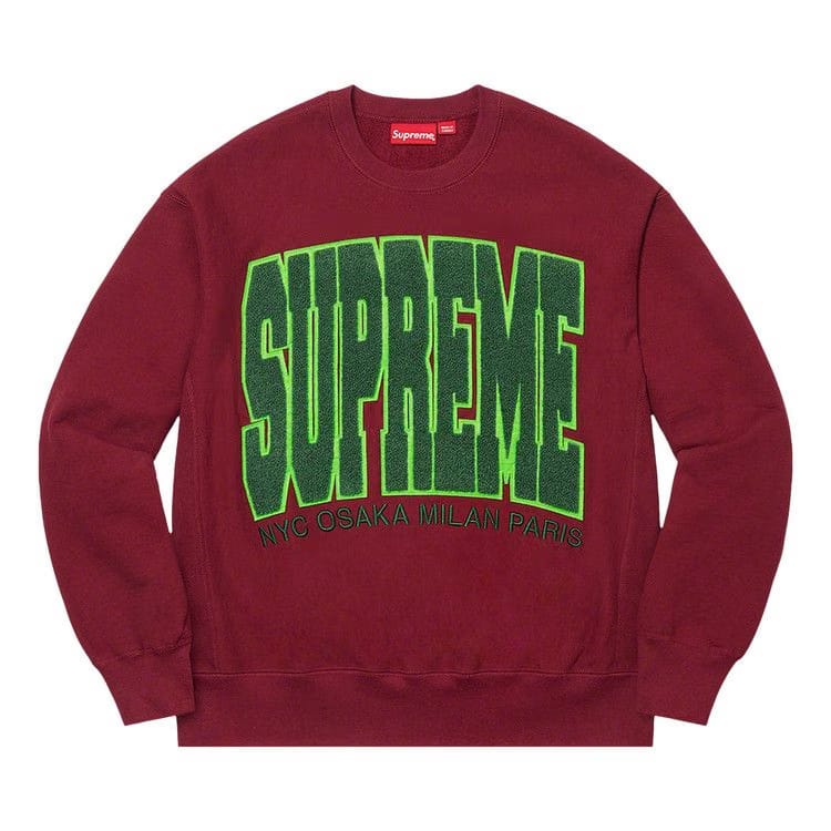 Supreme Cities Arc Crewneck Cardinal