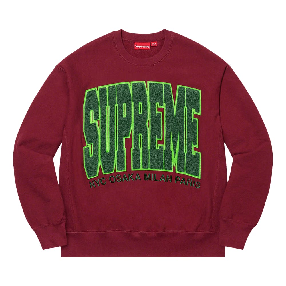 Supreme Cities Arc Crewneck Cardinal