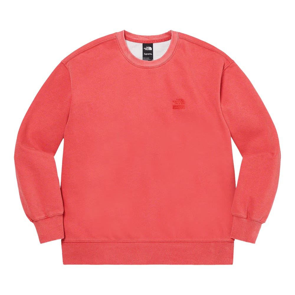 Supreme x The North Face Pigment Printed Crewneck Red