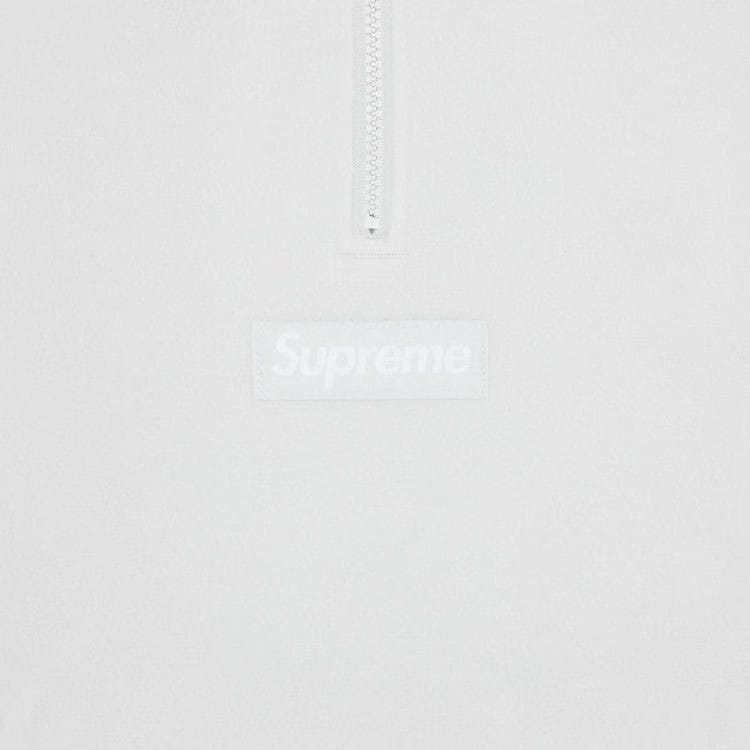 Supreme Polartec Facemask Half Zip Hoodie Light Grey