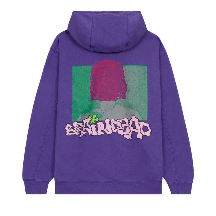 Brain Dead Throwing Hands Hoodie Purple