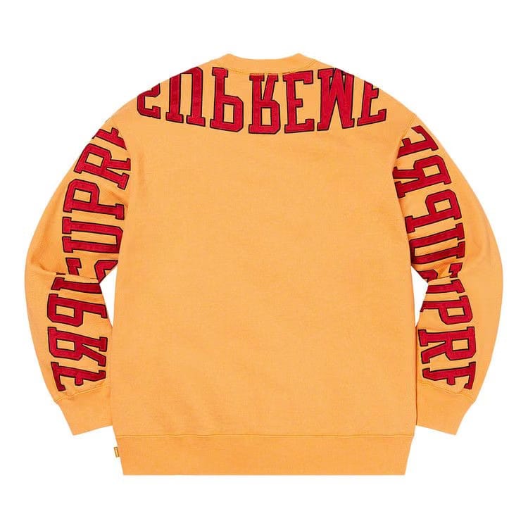Supreme Multi Arc Crewneck Dusty Gold