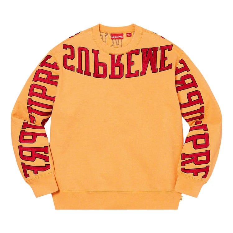 Supreme Multi Arc Crewneck Dusty Gold