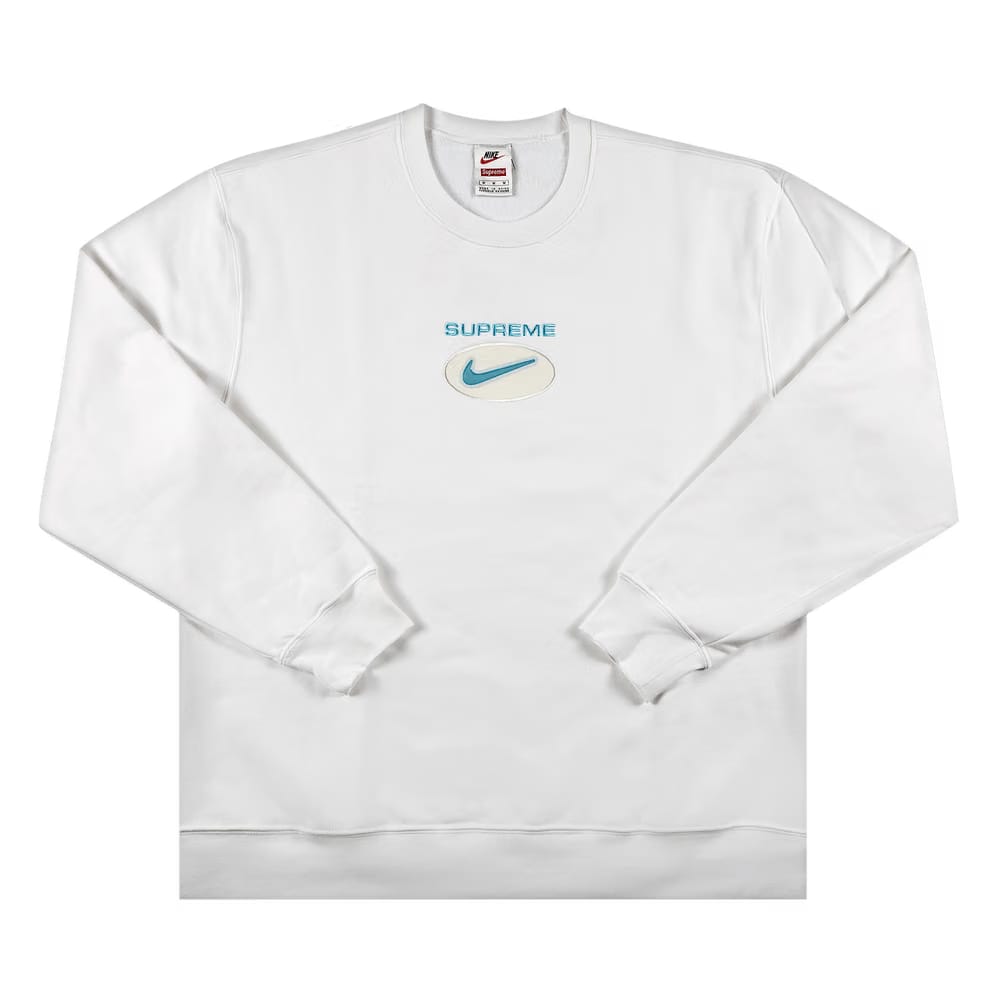 Supreme x Nike Jewel Crewneck White