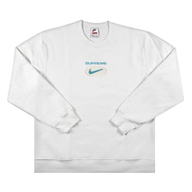 Supreme x Nike Jewel Crewneck White