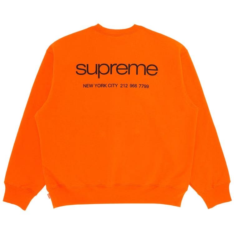Supreme NYC Crewneck Dark Orange