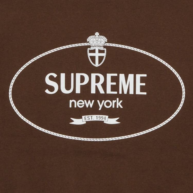 Supreme Crest Crewneck Brown