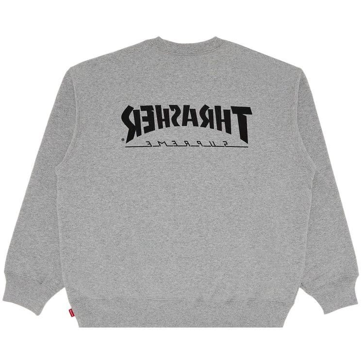 Supreme x Thrasher Crewneck Heather Grey