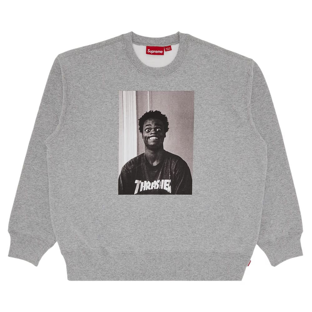 Supreme x Thrasher Crewneck Heather Grey